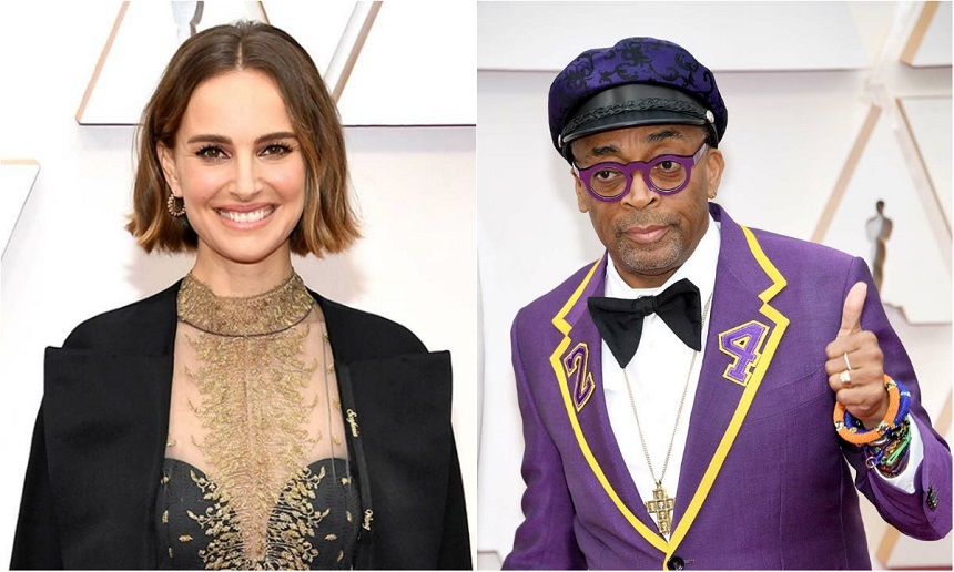 Imagine Stire Stilul Oscar 2020 - Actriţa Natalie Portman a purtat numele unor regizoare. Cineastul Spike Lee l-a omagiat pe Kobe Bryant | 2review.ro