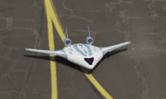 Airbus a prezentat un model de avion curbat in care corpul si aripile sunt integrate intr-un singur modul (Video)
