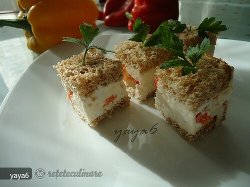 Imagine Reteta culinara Cuburi cu Branza si Ardei Gras | 2review.ro