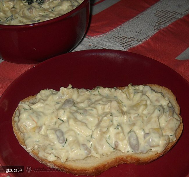 Imagine Reteta culinara Salata de fasole galbena cu maioneza | 2review.ro