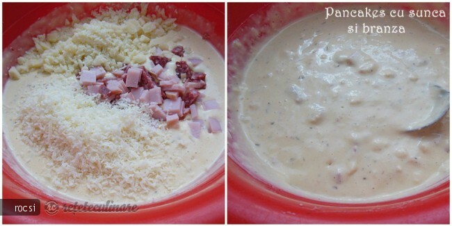 Imagine Reteta culinara Pancakes cu sunca si branza | 2review.ro