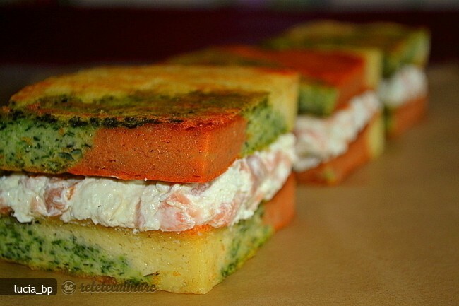 Imagine Reteta culinara Aperitiv Curcubeu cu Jeleu de Somon | 2review.ro