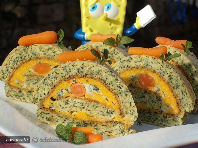 Imagine Reteta culinara Rulada cu Spanac si Crema de Branza | 2review.ro