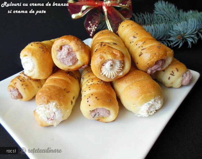 Imagine Reteta culinara Rulouri cu crema de branza si crema de pate | 2review.ro