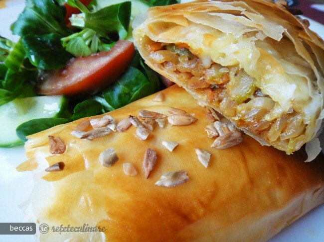 Imagine Reteta culinara Rulouri cu Legume si Cheddar | 2review.ro