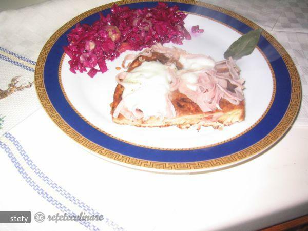 Imagine Reteta culinara Omleta cu Prosciutto si Mozzarella (fritata) | 2review.ro