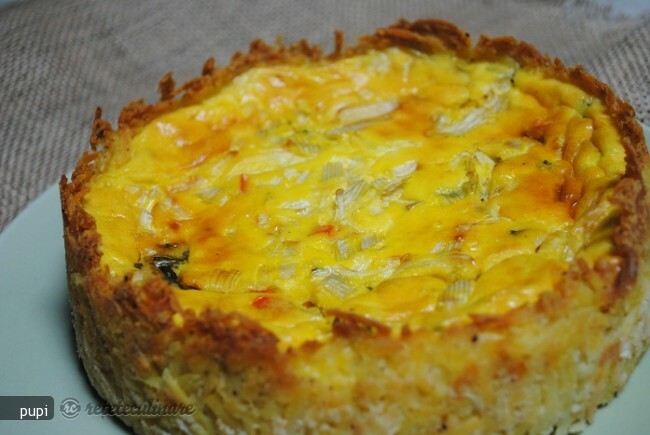 Imagine Reteta culinara Quiche in Crusta de Cartofi Rasi | 2review.ro