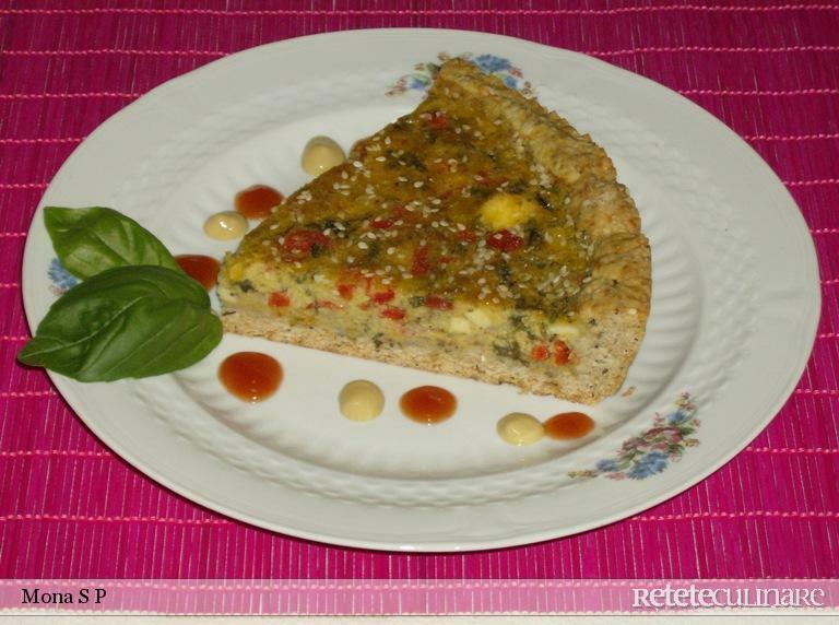 Imagine Reteta culinara Tarta cu dovlecei si cabanos | 2review.ro