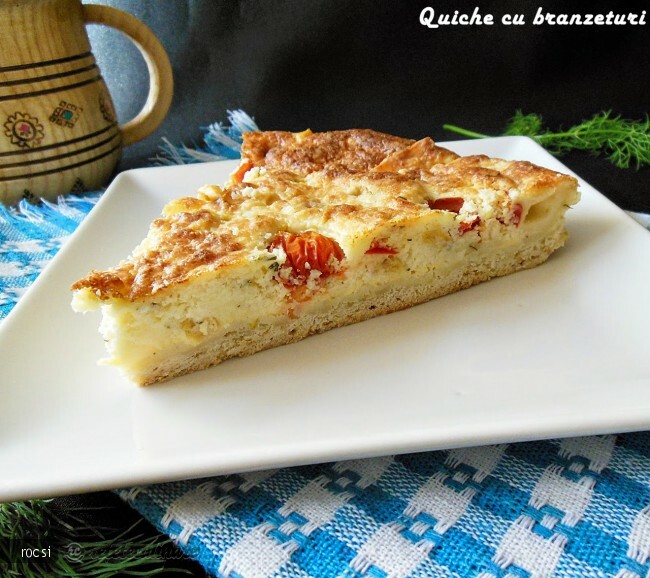 Imagine Reteta culinara Quiche cu branzeturi | 2review.ro