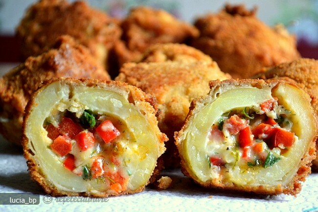 Imagine Reteta culinara Cartofi Noi Umpluti, Pane | 2review.ro