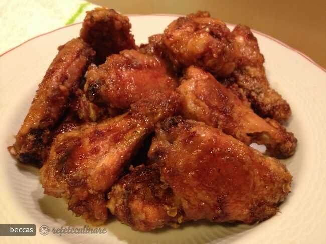 Imagine Reteta culinara Aripi de Pui Picante cu Usturoi si Ghimbir | 2review.ro