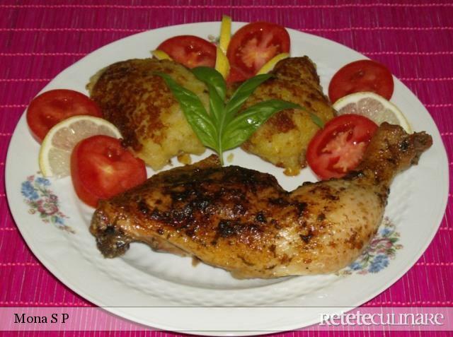 Imagine Reteta culinara Pui cu lamaie si chiftele de cartofi | 2review.ro