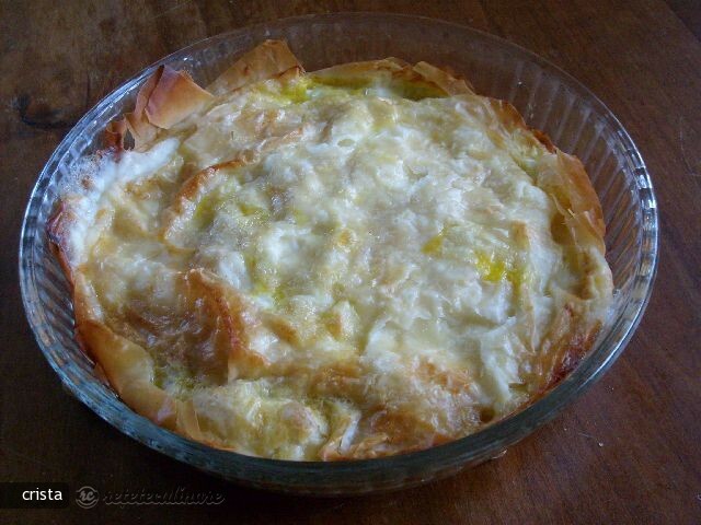 Imagine Reteta culinara Placinta cu Foi si Umplutura de Iaurt cu Brinza | 2review.ro