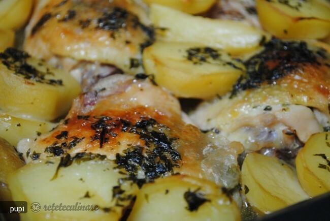 Imagine Reteta culinara Pui cu Cartofi la Cuptor - Reteta Pofticioasa | 2review.ro