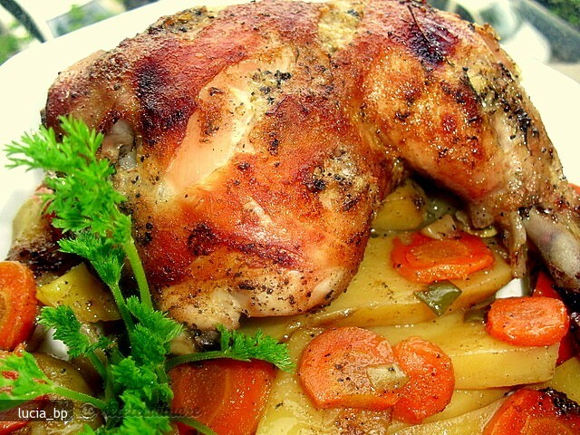 Imagine Reteta culinara Pulpe de Pui cu Miere si Cimbrisor | 2review.ro