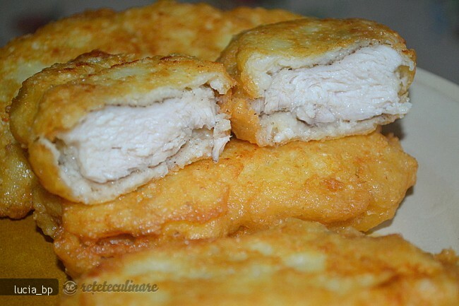 Imagine Reteta culinara Snitel de Pui in Crusta de Orez | 2review.ro