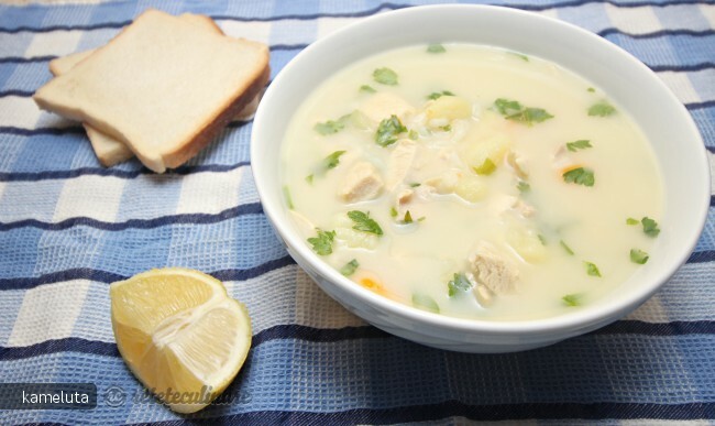 Imagine Reteta culinara Ciorba de Pui A la Grec | 2review.ro