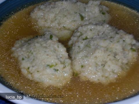 Imagine Reteta culinara Galuste Din Gris, cu Verdeata, Pentru Supa | 2review.ro