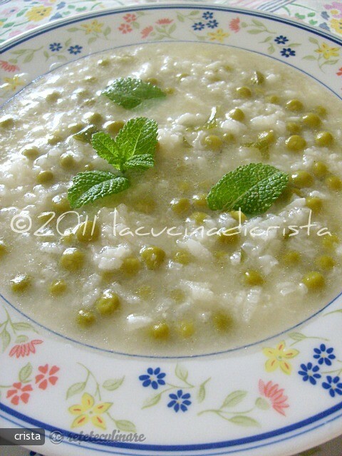 Imagine Reteta culinara Supa de Orez si Mazare cu Aroma de Lamiie | 2review.ro