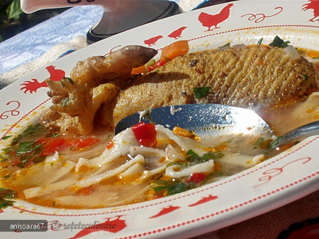 Imagine Reteta culinara Ciorba de Cocos cu Taitei de Casa | 2review.ro