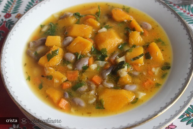 Imagine Reteta culinara Supa Toscana cu Fasole Boabe si Dovleac - Sbroscia Toscana | 2review.ro