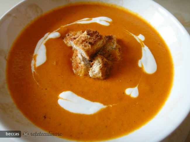 Imagine Reteta culinara Supa Crema de Rosii cu Suc de Portocale | 2review.ro