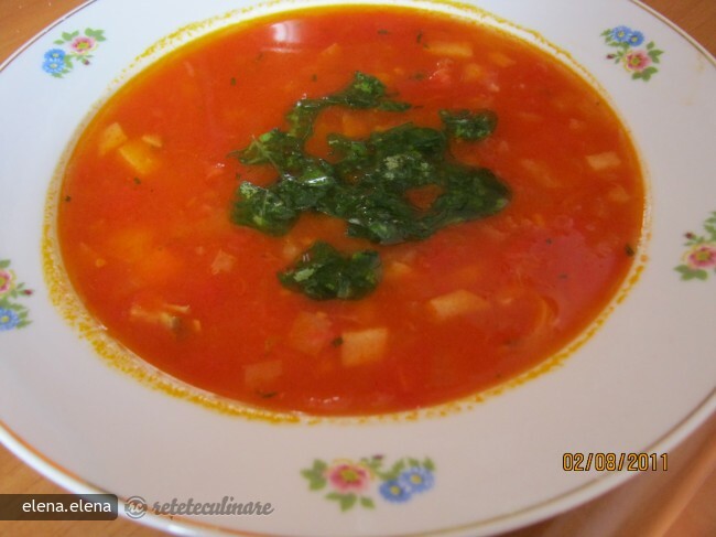 Imagine Reteta culinara Supa de Rosii cu Busuioc | 2review.ro