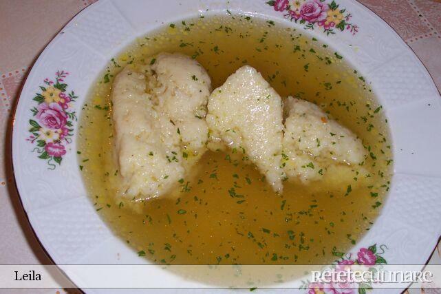 Imagine Reteta culinara Supa / Levese pe Fazan cu Galuscute de Gris | 2review.ro