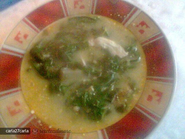 Imagine Reteta culinara Ciorba de Spanac, Macris si Slaninuta Afumata | 2review.ro