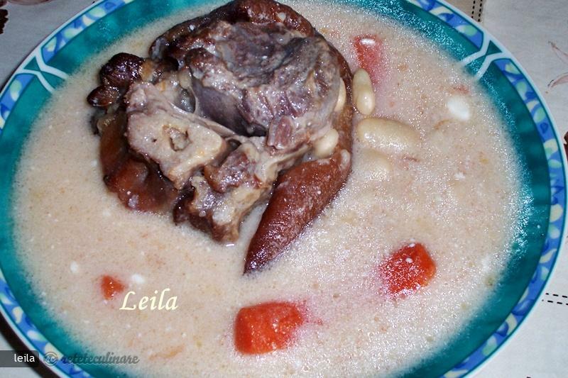 Imagine Reteta culinara Supa de fasole uscata cu ciolan afumat | 2review.ro