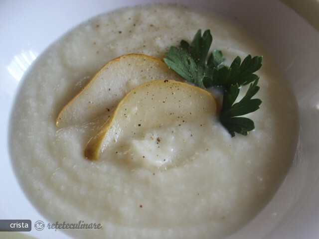 Imagine Reteta culinara Supa Crema de Conopida si Pere | 2review.ro