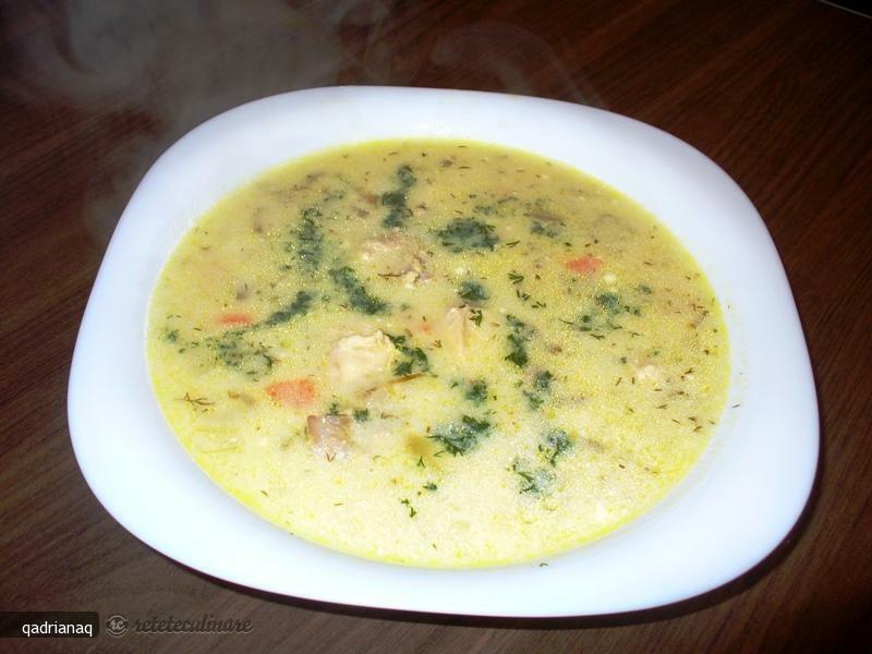 Imagine Reteta culinara Ciorba de pui a la grec | 2review.ro