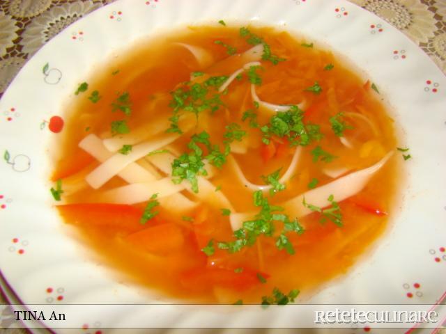 Imagine Reteta culinara Supa de Gogosari la Otet, cu Taitei (de Post) | 2review.ro