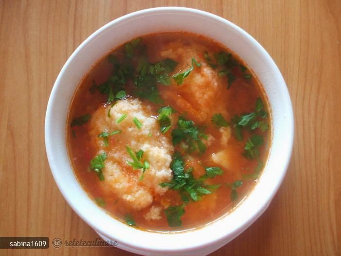 Imagine Reteta culinara Supa de Rosii cu Galuste | 2review.ro