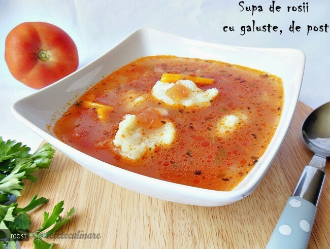 Imagine Reteta culinara Supa de Rosii cu Galuste, de Post | 2review.ro