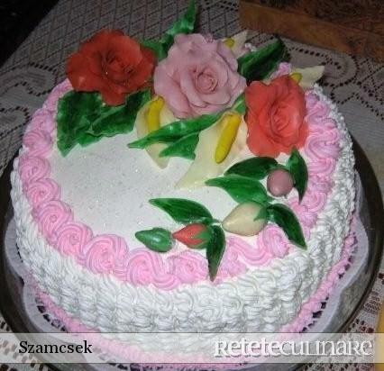 Imagine Reteta culinara Tort Diplomat Cu Piersici Si Jeleu | 2review.ro