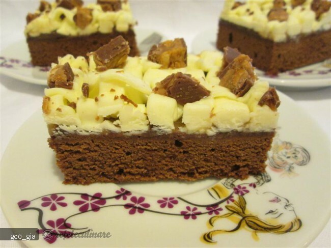 Imagine Reteta culinara Brownie cu Mascarpone si Caramel | 2review.ro