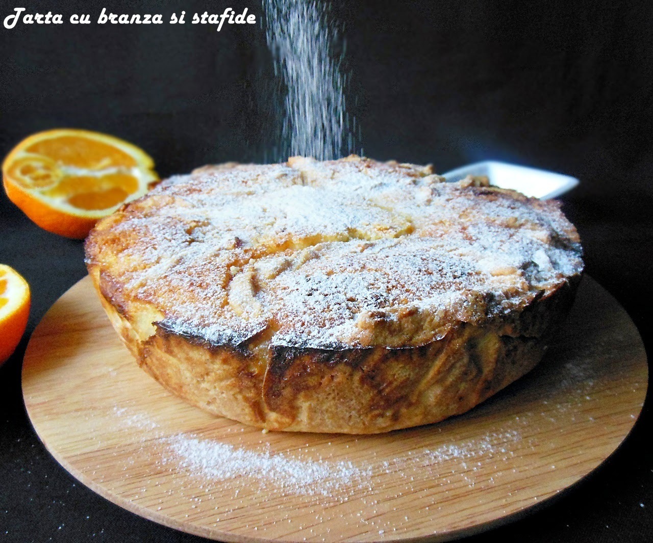 Imagine Reteta culinara Tarta cu branza si stafide | 2review.ro