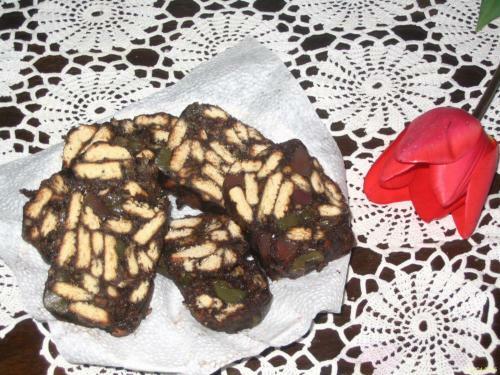 Imagine Reteta culinara Salam de biscuiţi reţetă | 2review.ro