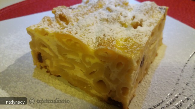 Imagine Reteta culinara Budinca de Paste Integrale cu Branza Dulce si Stafide | 2review.ro