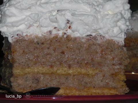 Imagine Reteta culinara Prajitura cu Crema de Nuca Prajita si Smantana | 2review.ro