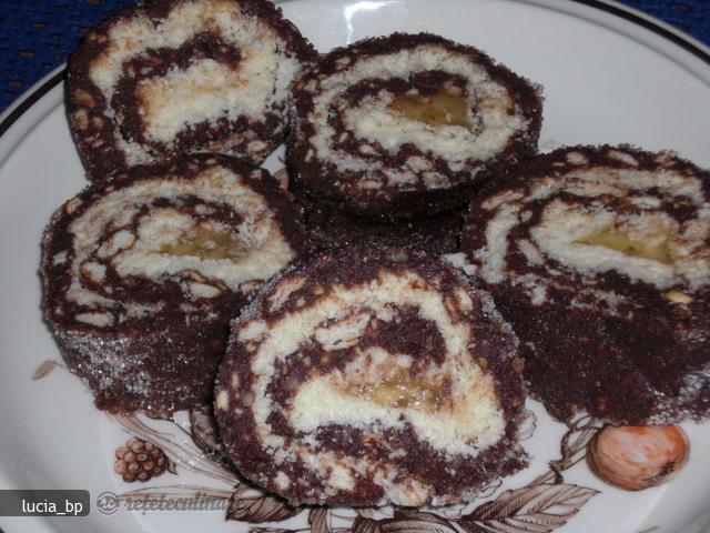 Imagine Reteta culinara Rulada cu Banane, Pregatita Fara Foc | 2review.ro