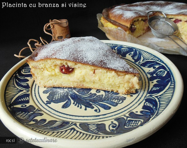Imagine Reteta culinara Placinta cu branza si visine | 2review.ro