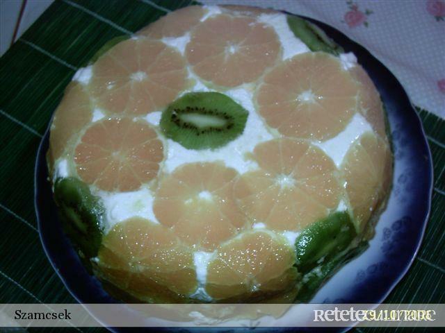 Imagine Reteta culinara Tort diplomat cu portocale | 2review.ro