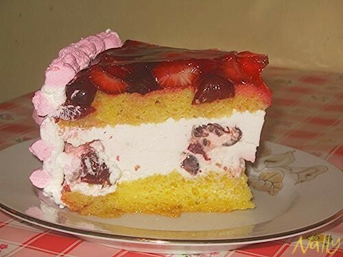 Imagine Reteta culinara Tort cu Visine si Capsuni | 2review.ro