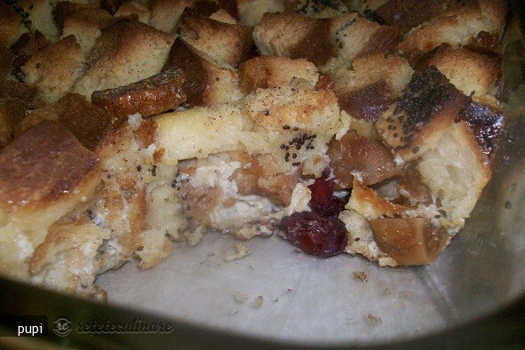 Imagine Reteta culinara Budinca de Cozonac cu Sos Caramel (Bread Pudding) | 2review.ro