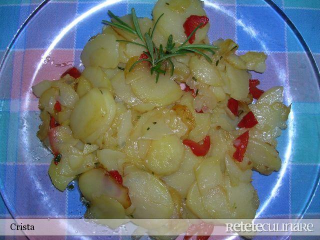 Imagine Reteta culinara Cartofi Inabusiti cu Ardei Gras | 2review.ro