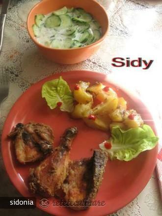 Imagine Reteta culinara Pui cu Crusta de Pesmet si Cartofi la Cuptor | 2review.ro