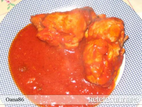 Imagine Reteta culinara Carne de Iepure cu Sos de Rosii | 2review.ro