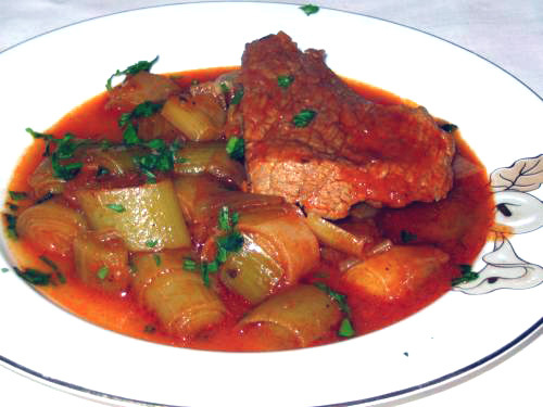 Imagine Reteta culinara Mancare de Praz cu Carne | 2review.ro